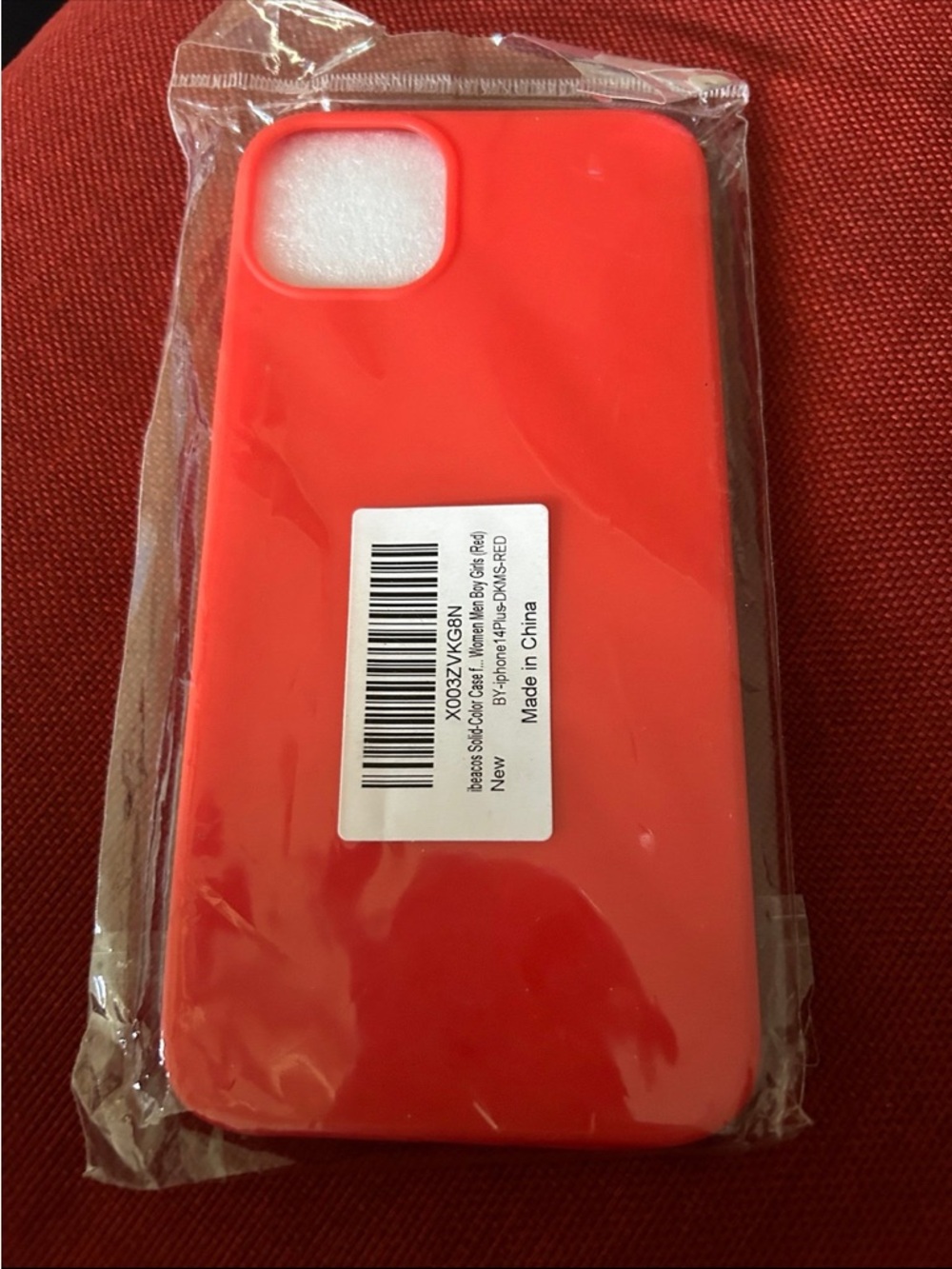 IPhone 14 Plus Red Silicone Phone Case - Slim Protective Cover